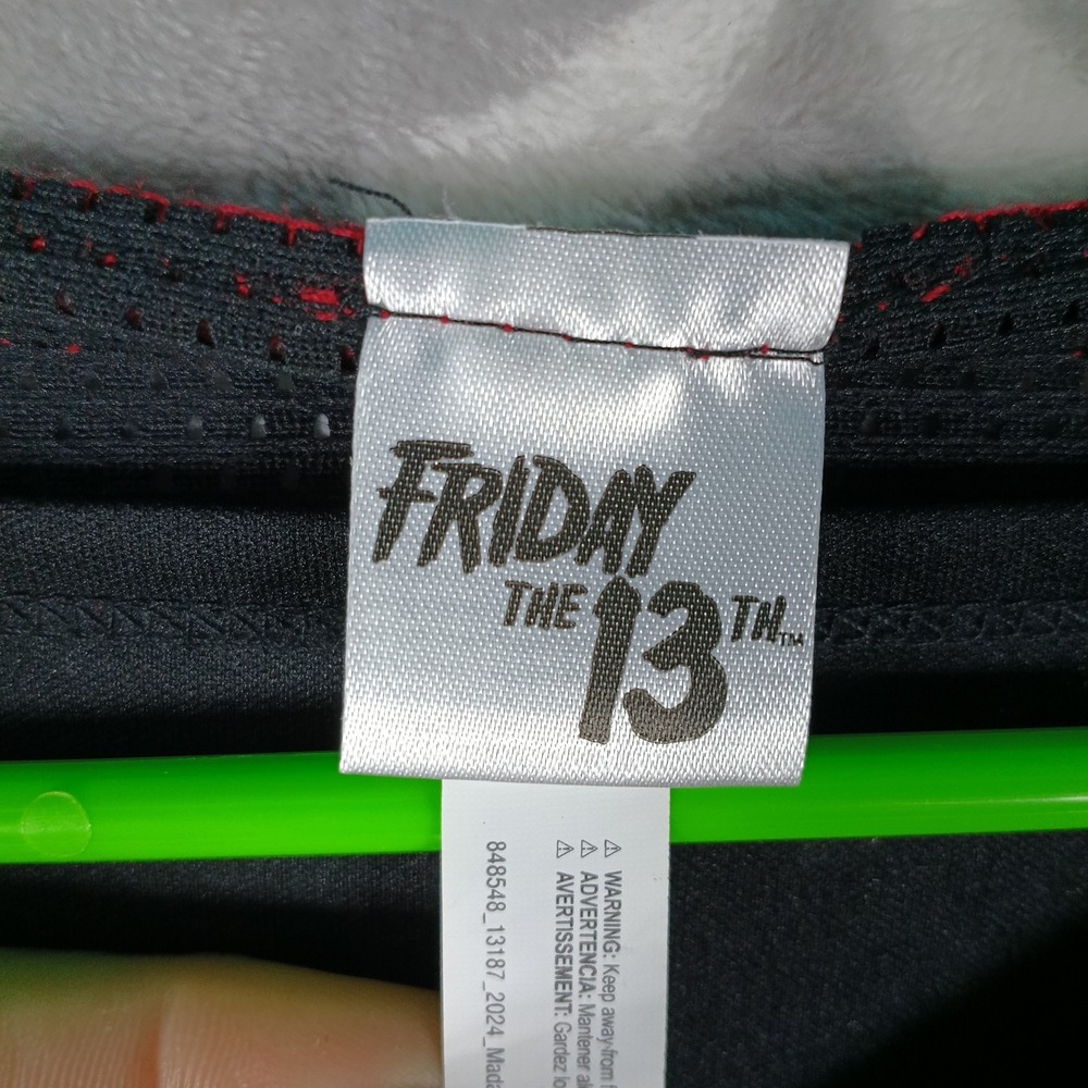 Friday The 13th Jersey Dress Size Medium Black Red Jason Voorhees Horror Mini - Picture 3 of 9